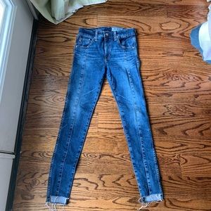 AG High Rise Farrah Ankle Skinny Jeans